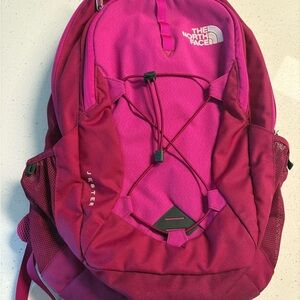The North Face Fuchsia and Gray Backpack